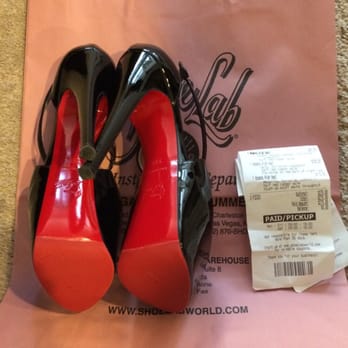 Shoe Lab - $65 and your Loubie's will be slip proof and preserve that beautiful red lacquered sole! - Shoe Repair Near Me - Las Vegas, Nevada Shoe Lab - $65 and your Loubie's will be slip proof and preserve that beautiful red lacquered sole! - Shoe Repair Near Me - Las Vegas, Nevada