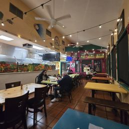 The dining area