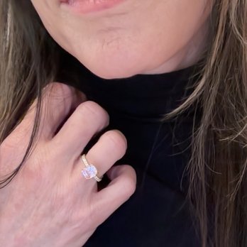 Trabert Goldsmiths - Natural Blush Saphire - Jewelry Near Me - San Francisco, California Trabert Goldsmiths - Natural Blush Saphire - Jewelry Near Me - San Francisco, California
