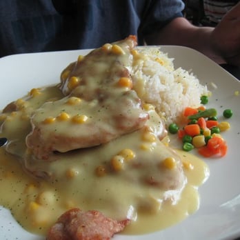 Phoenix Restaurant - fried pork chops in sweet "scorn" sauce (according to their receipt) xD - Chinese Near Me - Markham, Ontario