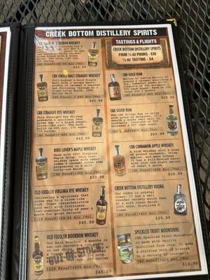 Menu photo 1 Creek Bottom Brewing Galax, VA