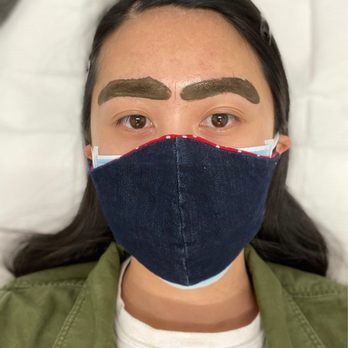 Brows by Nari - I don't remember what this step is called, but the stuff on my brows felt like henna on my face kind of? - Permanent Makeup Near Me - Pleasanton, California
