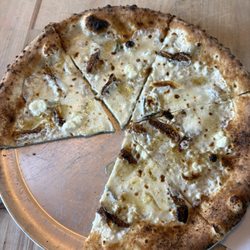 Mangia Macrina's Wood Fired Pizza - Goat cheese, rosemary, fig