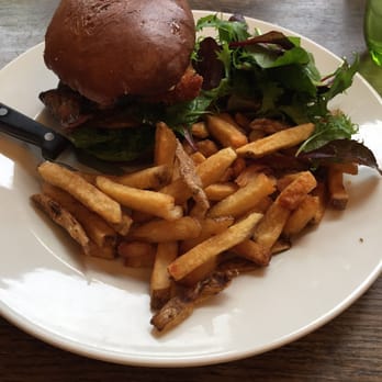 The Beckford Arms - The chicken, bacon, avocado sandwich on a brioche bun, with chips and salad - Pubs Near Me - Salisbury, WIL
