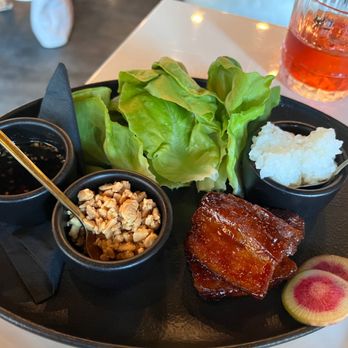 Mariposa - Pork belly lettuce wraps - Tapas/Small Plates Near Me - Charlotte, North Carolina Mariposa - Pork belly lettuce wraps - Tapas/Small Plates Near Me - Charlotte, North Carolina