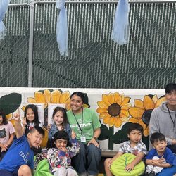 Kids Town - Our outdoor Calm Corner created with the help of our UCLA ADP interns.