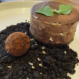 A chocolate dessert