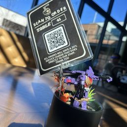 a qr code on a plant a qr code on a plant