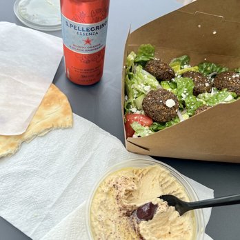 Cloud Food Court - Falafel salad and side if hummus - Mediterranean Near Me - Kirkland, Washington Cloud Food Court - Falafel salad and side if hummus - Mediterranean Near Me - Kirkland, Washington