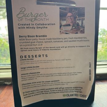 Cilantro And Chive - Desserts Near Me - Red Deer, Alberta