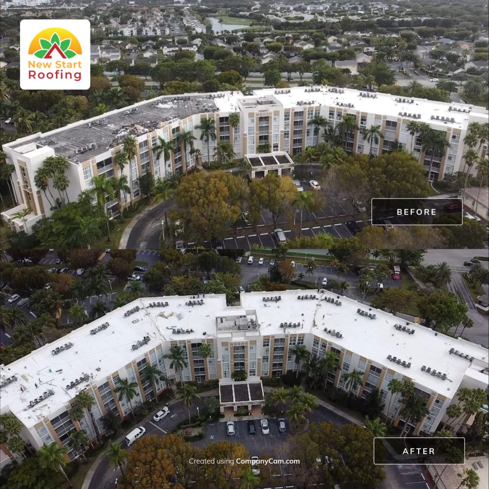 Slide of New Start Roofing