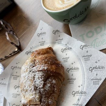 Goddess and the Baker, Wacker & LaSalle - Croissant Almond Latte LARGE - Coffee & Tea Near Me - Chicago, Illinois Goddess and the Baker, Wacker & LaSalle - Croissant Almond Latte LARGE - Coffee & Tea Near Me - Chicago, Illinois