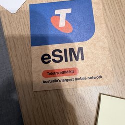 Telstra Shop - Newly purchased eSIM card $25 aAU for 25 G , will expire in 14 days