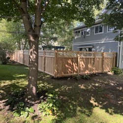 Kopp Fencing - Cedar fence with lattice top