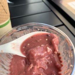 Watery açaí bowl
