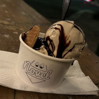 Novel Ice Cream - Bourbon Carmel Toffee Crunch - Ice Cream & Frozen Yogurt Near Me - Mesa, Arizona Novel Ice Cream - Bourbon Carmel Toffee Crunch - Ice Cream & Frozen Yogurt Near Me - Mesa, Arizona