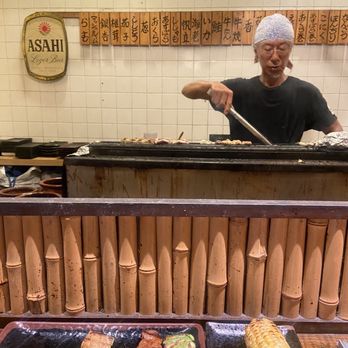 Koshiji - Owner grilling the skewers - Japanese Near Me - Torrance, California Koshiji - Owner grilling the skewers - Japanese Near Me - Torrance, California