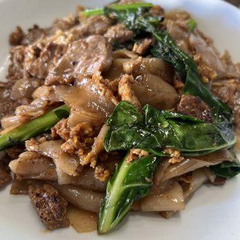 Thai Dishes MB - (L) Pad See You with Beef & Chinese Broccoli - Thai Near Me - Manhattan Beach, California Thai Dishes MB - (L) Pad See You with Beef & Chinese Broccoli - Thai Near Me - Manhattan Beach, California