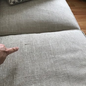 Arhaus - just received.. ripped and re-sewn fabric! - Furniture Stores Near Me - Burlington, Massachusetts