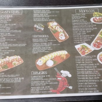Sushilon Sushi Y Mariscos - Menu - Sushi Bars Near Me - Bakersfield, California