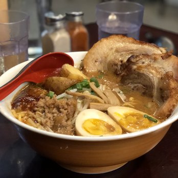 Ramen Misoya - Golden soup base with spicy miso and tea egg - Ramen Near Me - Montreal, Quebec Ramen Misoya - Golden soup base with spicy miso and tea egg - Ramen Near Me - Montreal, Quebec