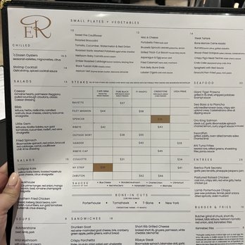Echo & Rig - Front of menu - Steakhouses Near Me - Henderson, Nevada