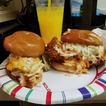 Chick Next Door - My 2 sliders. Their mild has a good kick to it. If you don't like spice or heat, then I recommend "Country" which is no heat at all. - Chicken Shop Near Me - Glendale, California Chick Next Door - My 2 sliders. Their mild has a good kick to it. If you don't like spice or heat, then I recommend "Country" which is no heat at all. - Chicken Shop Near Me - Glendale, California