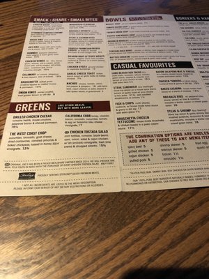 Menu photo 6 Original Joe's Restaurant & Bar Vancouver, BC Menu photo 6 Original Joe's Restaurant & Bar Vancouver, BC