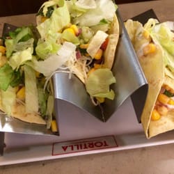 Tortilla- Birmingham - Tres tacos vegetarian style.
