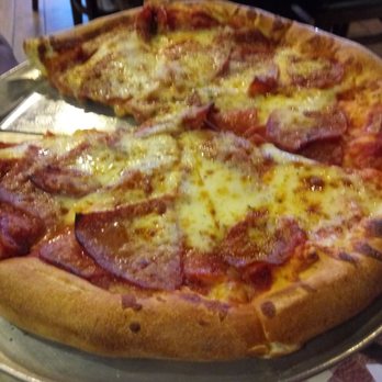 Big E Pizza - Salami & pepperoni Medium pizza - Pizza Near Me - Signal Hill, California