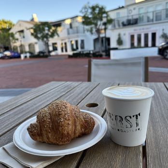 Herst Coffee Roasters - a croissant and a cup of coffee - Coffee Roasteries Near Me - Newport Beach, California Herst Coffee Roasters - a croissant and a cup of coffee - Coffee Roasteries Near Me - Newport Beach, California