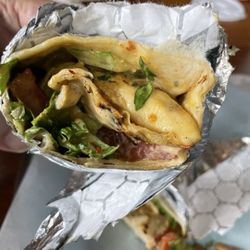 The Port of Peri Peri - Chicken wrap - medium sauce fits the bill!