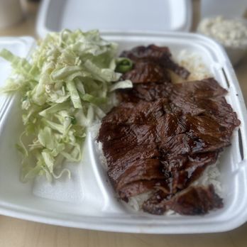The Loft - a plate of meat, rice, and coleslaw - Hawaiian Near Me - Huntington Beach, California The Loft - a plate of meat, rice, and coleslaw - Hawaiian Near Me - Huntington Beach, California