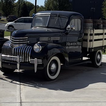 Heaven Hill Bourbon Experience - The old Heaven Hill truck in front of the visitor building. - Tours Near Me - Bardstown, Kentucky