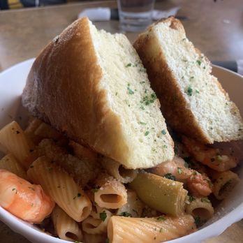 Timberline Restaurant - Shrimp Rigatoni with Foccacia - American Near Me - Beaver, Utah Timberline Restaurant - Shrimp Rigatoni with Foccacia - American Near Me - Beaver, Utah