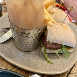 Burford Bridge Hotel - Steak sandwich.