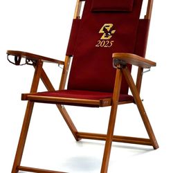 Cape Cod Beach Chair - Customizable, Wooden Boston College Tailgating Chair