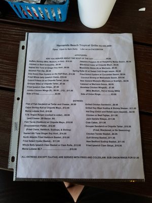 Menu photo 8 Hernando Beach Tropical Grille Hernando Beach, FL Menu photo 8 Hernando Beach Tropical Grille Hernando Beach, FL
