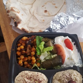 Bedouin Tent - Five salad sampler is custom designed by you and comes with fresh house made pita! - Middle Eastern Near Me - Brooklyn, New York