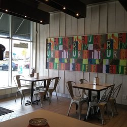 Inside the restaurant.