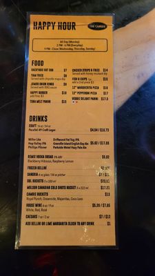 Menu photo 4 Cambie Bar & Grill Vancouver, BC