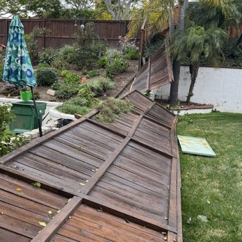Ortiz Fencing - Before. The wind took down our fence. - Fences & Gates Near Me Ortiz Fencing - Before. The wind took down our fence. - Fences & Gates Near Me