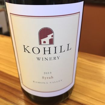 Kohill Winery - Great Syrah for $32! - Wineries Near Me - Ramona, California