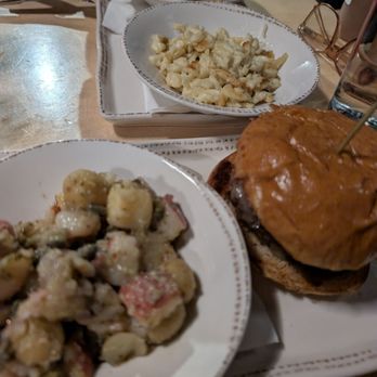 Von Trapp Brewing Bierhall Restaurant - Yummy burger with authentic Austrian sides - Austrian Near Me - Stowe, Vermont