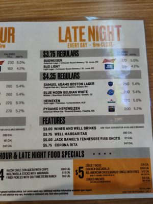 Menu photo 7 Buffalo Wild Wings Dublin, CA