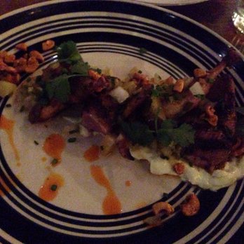 Odd Duck - Grilled whole jerk quail, avocado salpicon, cream $21 - American Near Me - Austin, Texas Odd Duck - Grilled whole jerk quail, avocado salpicon, cream $21 - American Near Me - Austin, Texas
