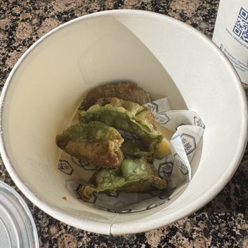 RAKKAN Ramen - Coppell - Vegan gyoza $10.50. They were tasty, but I could honestly buy an entire bag of frozen gyoza at HMart for this amount! - Ramen Near Me - Coppell, Texas RAKKAN Ramen - Coppell - Vegan gyoza $10.50. They were tasty, but I could honestly buy an entire bag of frozen gyoza at HMart for this amount! - Ramen Near Me - Coppell, Texas