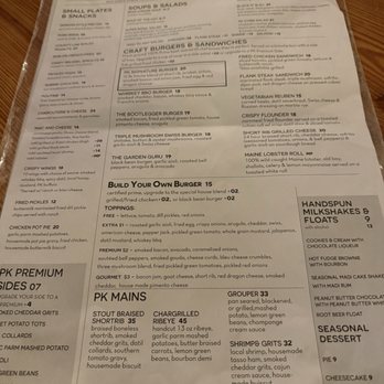 Prohibition Kitchen - Menu - Bars Near Me - St. Augustine, Florida