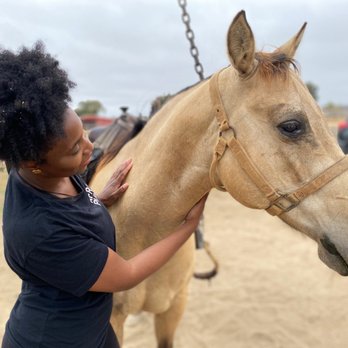 Blanco Brothers Ranch - Petting Lobo after a nice ride. - Horseback Riding Near Me - San Diego, California Blanco Brothers Ranch - Petting Lobo after a nice ride. - Horseback Riding Near Me - San Diego, California