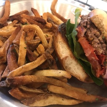 Rodeo Goat - Hot bastard and hand punched fries well done - Burgers Near Me - Houston, Texas